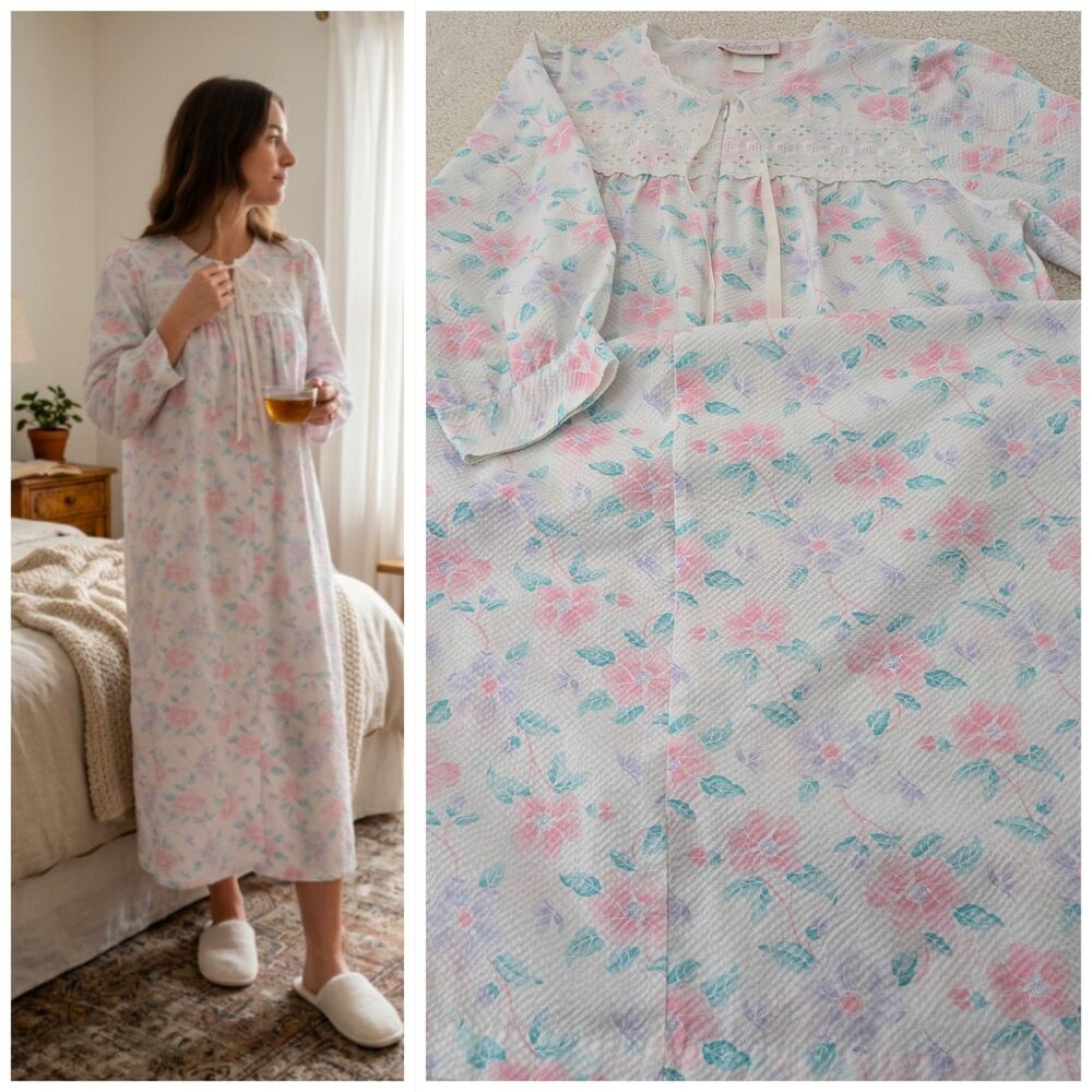 Vandemere Large Nightgown Granny/Cottage Core Rustic Romantic Pockets Y2K USA